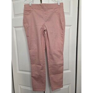 Hannah Women's Stretch Pull On Pants, Light Pink, Large, Spring Summer